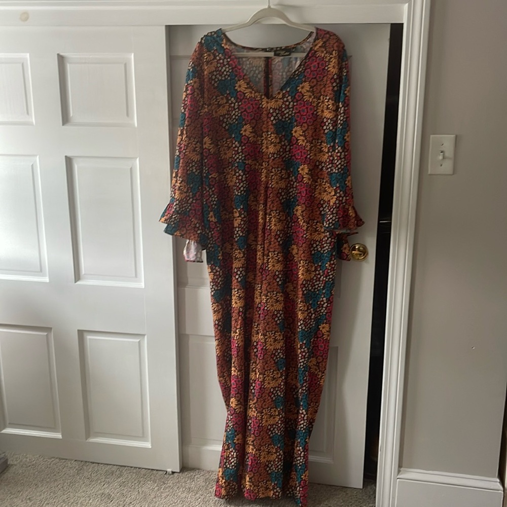 The Hippie Shake Floral Bell Bottom Jumpsuit